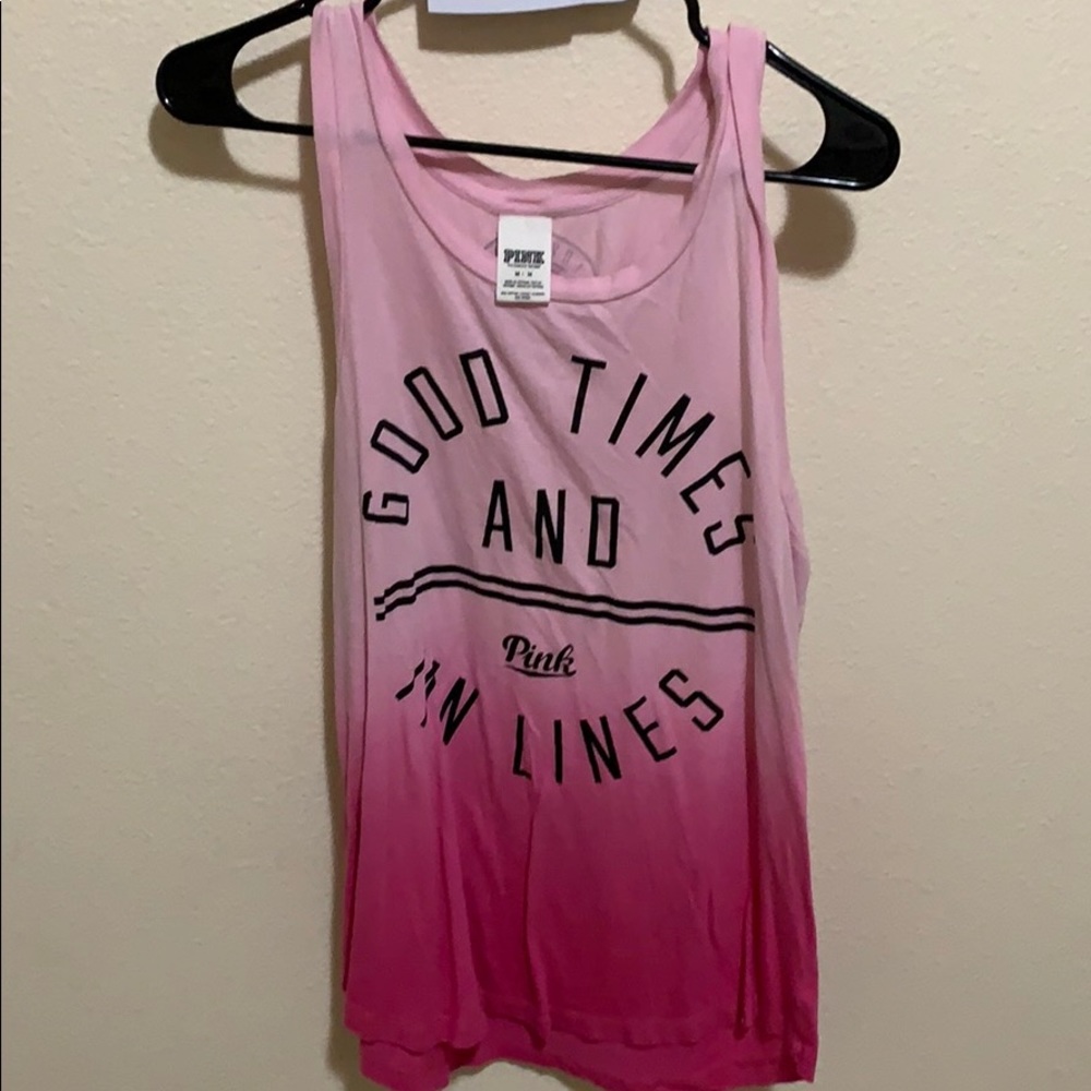 PINK VS tank top 💕💕🦋